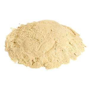 A loose pile of fine light tan powder.
