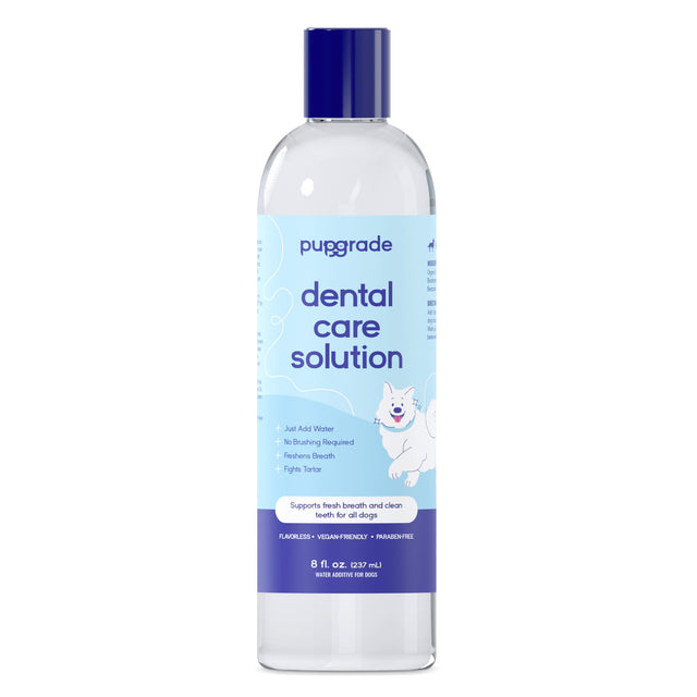 Image of 8-ounce Dental Care Solution bottle.